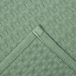 Набор кухонных полотенец «Доляна», хаки, 35×60 см - 4 шт., 100% хлопок, вафля 220 г/м²