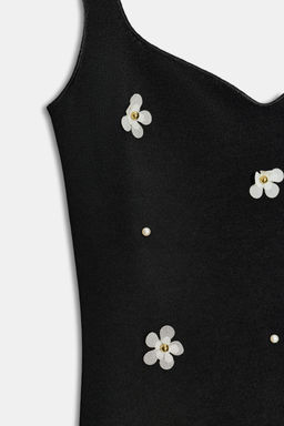 FLORAL STRETCH MIDI DRESS - Zara фото 6