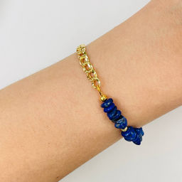 Браслет из Лазурита с цепочкой 17,5 см