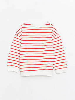 Bisiklet Yaka Uzun Kollu Minnie Mouse Bask?l? K?z Bebek Sweatshirt - Waikiki фото 3