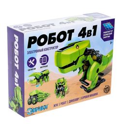 Электронный конструктор Эврики, 4 вида: робот, жук, динозавр, буровая машина, на солнечной батарее  фото 14