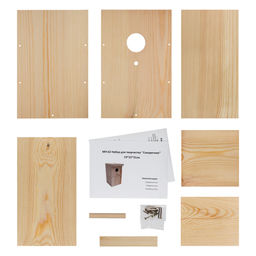 Заготовка для декорирования Mr. Carving МН-62 Набор для творчества Скворечник сосна 19 х 22 х 31 см  фото 3