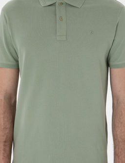 _a_la Ye_ili Slim Fit K_vr_lmaz Polo Yaka Basic Ti__rt