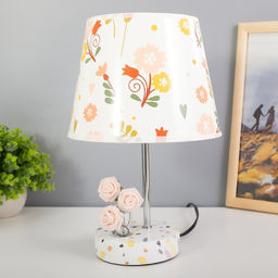 Настольная лампа с абажуром RISALUX Аэлита, Е14, 15 Вт, белый, 20?20?30 см  фото 6