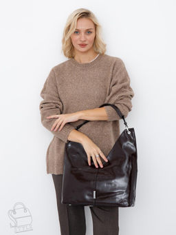 Сумка женская кожаная 98380-1SP coffee Velina Fabbiano-Safena