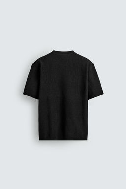 CAMISETA PUNTO ESTRUCTURA CHENILLA / Gris - Zara фото 15