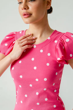 Арт.9176/2 Пижама с шортами 42-48 (4 шт) Цвет:малиновый,белый - Калинка фото 6