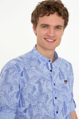 U. S. Polo Assn Мужская синяя рубашка с длинным рукавом - U.s. polo assn фото 2