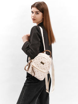 LACCOMA рюкзак AC7302-фигурки кремовый эко кожа  фото 8