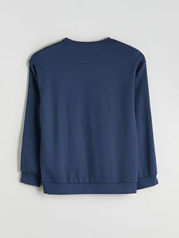 Bisiklet Yaka Erkek ?ocuk Sweatshirt