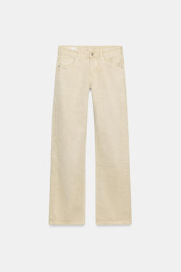 JEANS TRF WIDE LEG TIRO BAJO / Marr?n claro - Zara фото 6