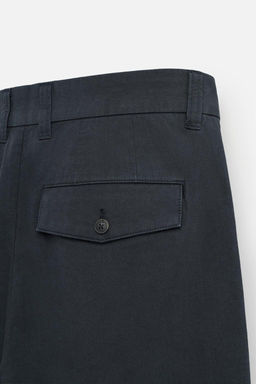 REGULAR FIT TEXTURED TROUSERS - Zara фото 9