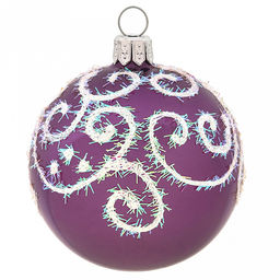 Елочная игрушка шар стеклянная Сияние д6см, цвета микс, ручная художественная роспись, подарочная упаковка (Россия) - Домашняя мода фото 3