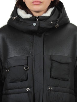 338-X01BLACK Куртка зимняя женская (200 гр. холлофайбер) - Fashion фото 4