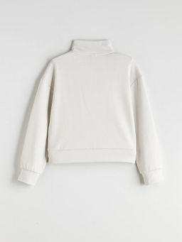 Dik Yaka K?z ?ocuk Sweatshirt