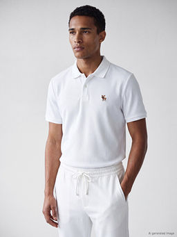 Polo Yaka Nak??l? Erkek Ti??rt