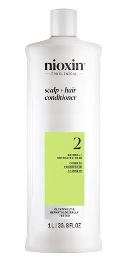 Кондиционер Система 2 для натуральных истонченных волос, 1000 мл Nioxin