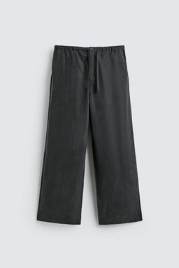 PANTAL?N FLUIDO RELAXED FIT / Gris oscuro