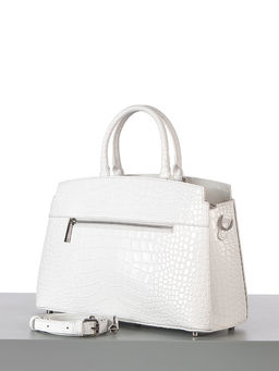 LACCOMA сумка НИ8099-белый натуральная кожа хлопок фото 4