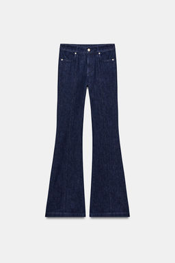 FLARE TROUSERS WITH SEAM DETAIL - Zara фото 16