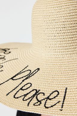 Bej Slogan Detayl? Has?r Kad?n Sapka TWOSS23SP00014 - Trendyolmilla фото 4