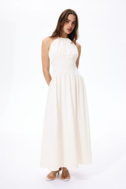 Ruched halterneck dress - H&m фото 2