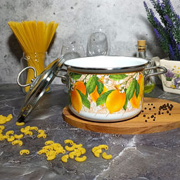 Кастрюля 4,0л цил. Limon 1SD205S белосн.