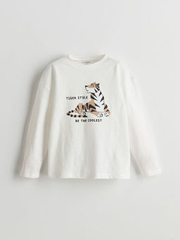 Bisiklet Yaka Bask?l? Erkek ?ocuk Tak?m 2li