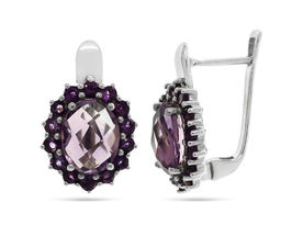 Серьги из серебра аметист, Ариадна