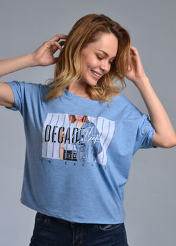 Футболка женская СТАЙЛ (голубой №10 ) - Ивановская трикотажная компания фото 3