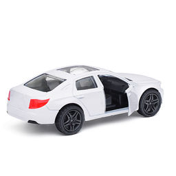 Белая инерционная машинка с люком, die-cast, 1:32, открывающиеся двери