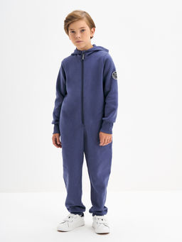 Серо-синий комбинезон для мальчика