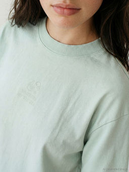 Bisiklet Yaka Bask?l? Kad?n Ti??rt