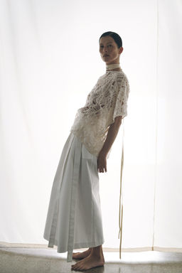 ZW COLLECTION ASYMMETRIC MIDI SKIRT - Zara фото 2