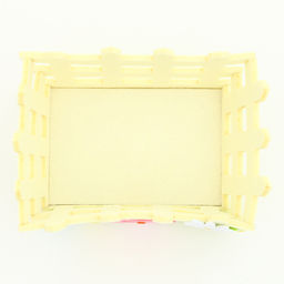 Пасхальный декор корзинка белого цвета Цыпленок 10х16х9 см - Simaland фото 4