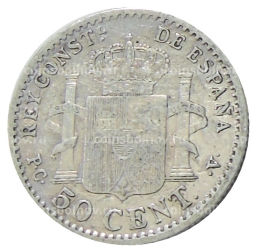 50 сентимо 1904 (10) года Испания
