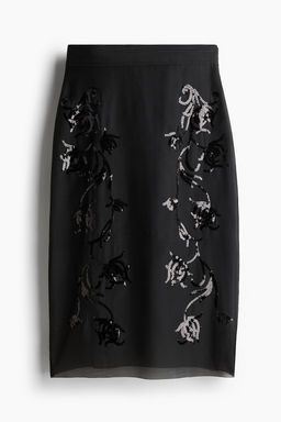 Falda de organza con lentejuelas - H&m фото 5