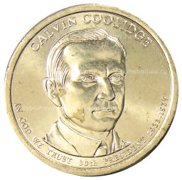 1 доллар 2014 года D США 30-й президент США Калвин Кулидж