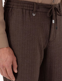 A__k Kahverengi Slim Fit Kuma_ Pantolon - Pierre cardin фото 11