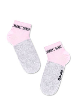 Цена за 2 пары Conte-kids ACTIVE (короткие) св.розовый-серый