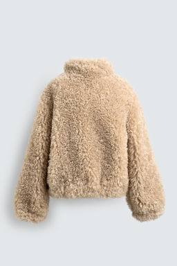 FAUX FUR BOMBER JACKET HARRY LAMBERT FOR ZARA X DISNEY  фото 2