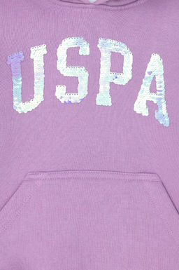 _ocuk Lila Basic Kap__onlu Sweatshirt