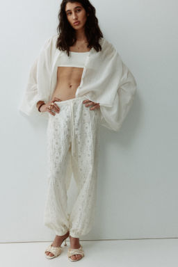 Pantal?n efecto encaje con cord?n de ajuste - H&m фото 5