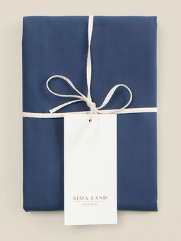 Наволочка SL Home Percale 300ТС, 5070+3 см, синяя, перкаль, хлопок 100% - Sima-land home фото 4