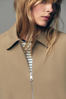 PUFFED BOMBER JACKET WITH ZIP - Zara фото 3