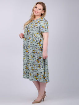 Платье "Прованс 7" олива, трикотаж