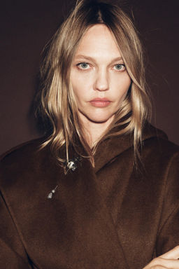 LONG BELTED COAT WITH WOOL ZW COLLECTION LIMITED EDITION