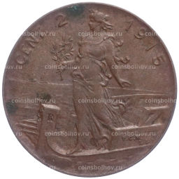 2 чентезимо 1915 года Италия