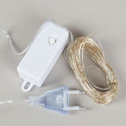 Гирлянда светодиодная нить 10 м 100 LED 8 режимов / GN20 /уп 100/холодный белый - Галеонтрейд фото 3