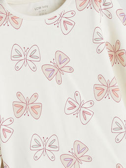 Bask?l? K?z Bebek Pijama Tak?m